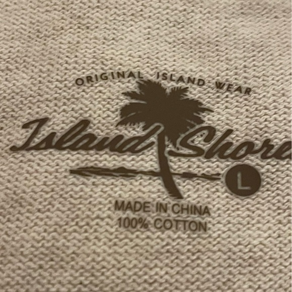 Island Shores V-Neck Sweater 100% cotton Size L - Picture 4 of 9